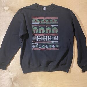 Star Wars Men's Black Graphic Sweat Shirt XL (MV)